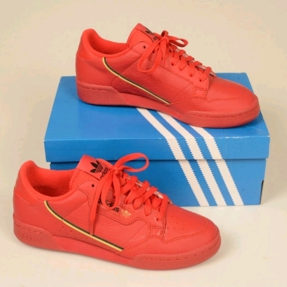 Adidas‎ Continental 80 sneakers 'Scarlet Red Gold Black